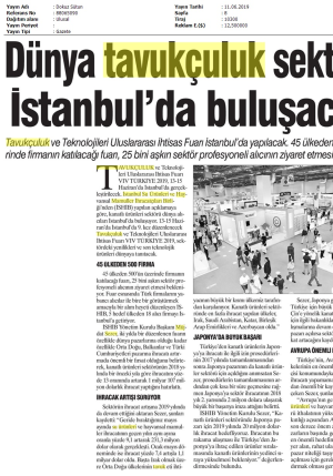 Dünya tavukçuluk sektörü İstanbul'da