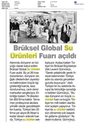 Brüksel Global Su Ürünleri Fuarı Açıldı