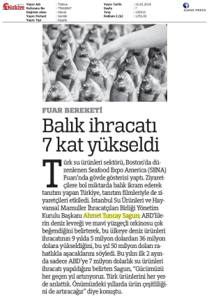 Balık ihracatı 7 kat yükseldi