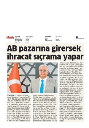 AB Pazarına Girersek İhracat Sıçrama Yapar