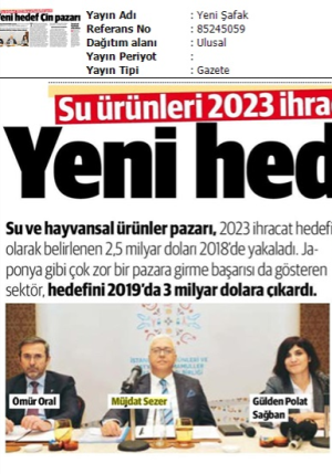 Yeni Hedef Çin pazarı